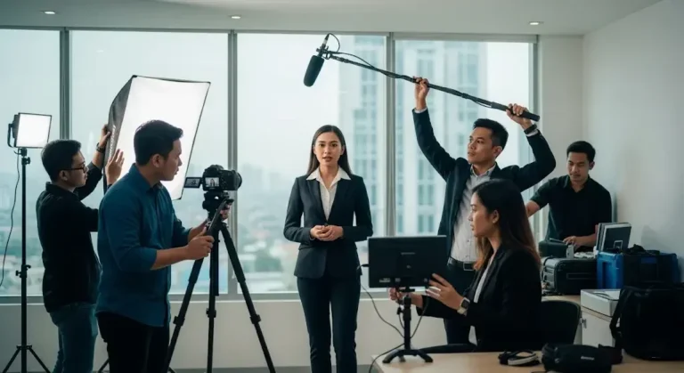 Kru Daner Picture Sedang Melakukan Syuting Video Company Profile